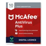 [Key] McAfee AntiVirus Plus (10 Devices, 1 Year) - PC, Android, Mac, iOS