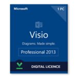 Visio 2013 Professional Activates 1 PCs Online